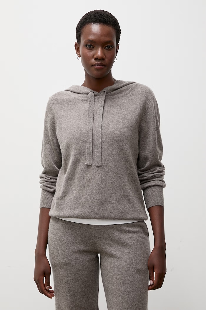 Answear.LAB Sweter damski z kaszmirem brązowy ZW21325