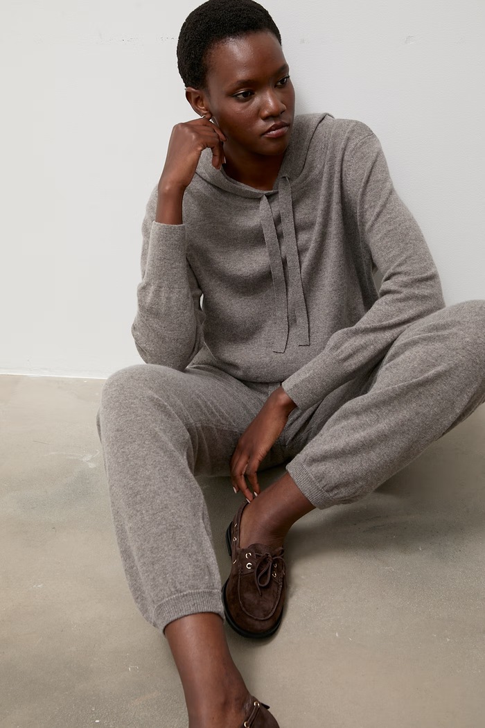 Answear.LAB Sweter damski z kaszmirem ZW21325 brązowy WA26