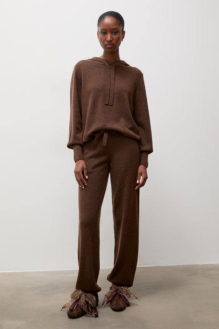 Answear.LAB Sweter damski z kaszmirem ZW21325 brązowy WA26