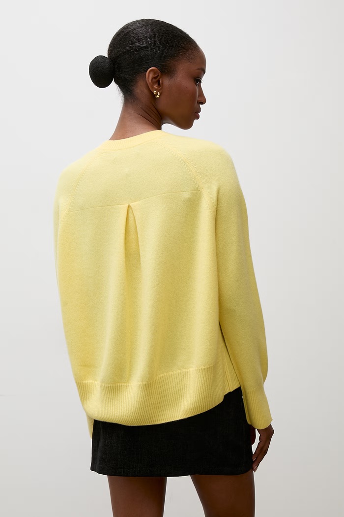 Odzież Answear.LAB Sweter damski wełniany DAN-105 żółty