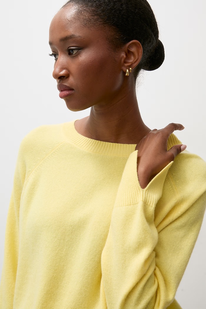 Sweter damski wełniany Answear.LAB żółty DAN-105