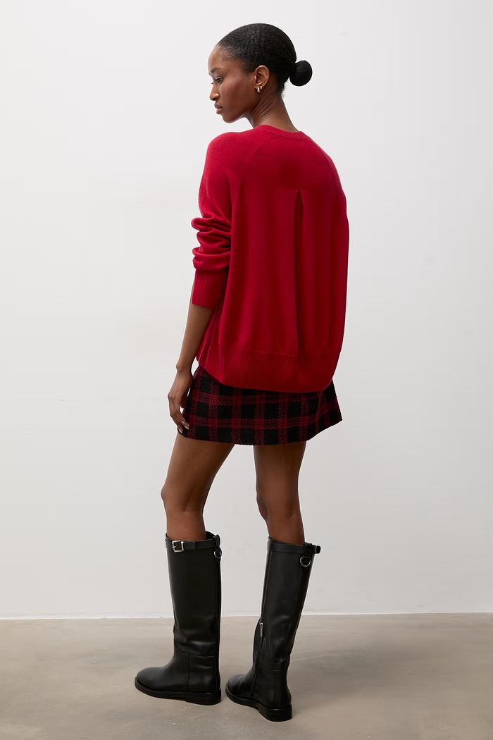 Odzież Answear.LAB Sweter damski wełniany DAN-105 czerwony