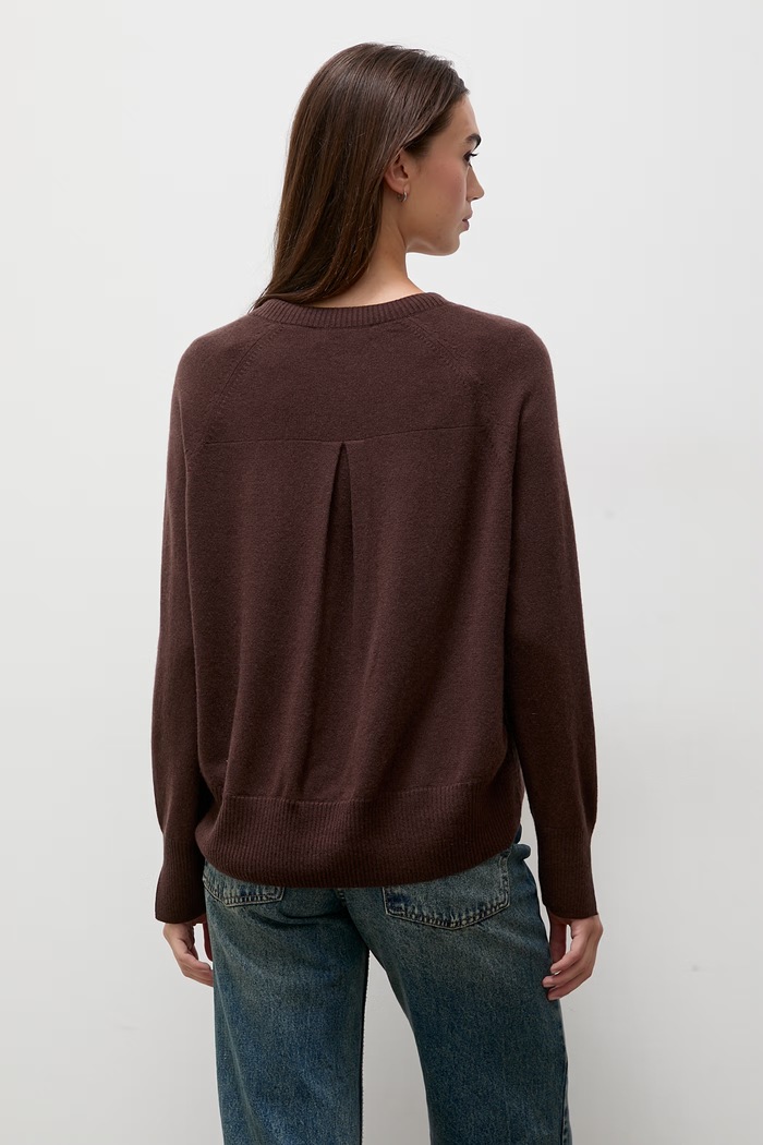 Odzież Answear.LAB Sweter damski wełniany DAN-105 brązowy