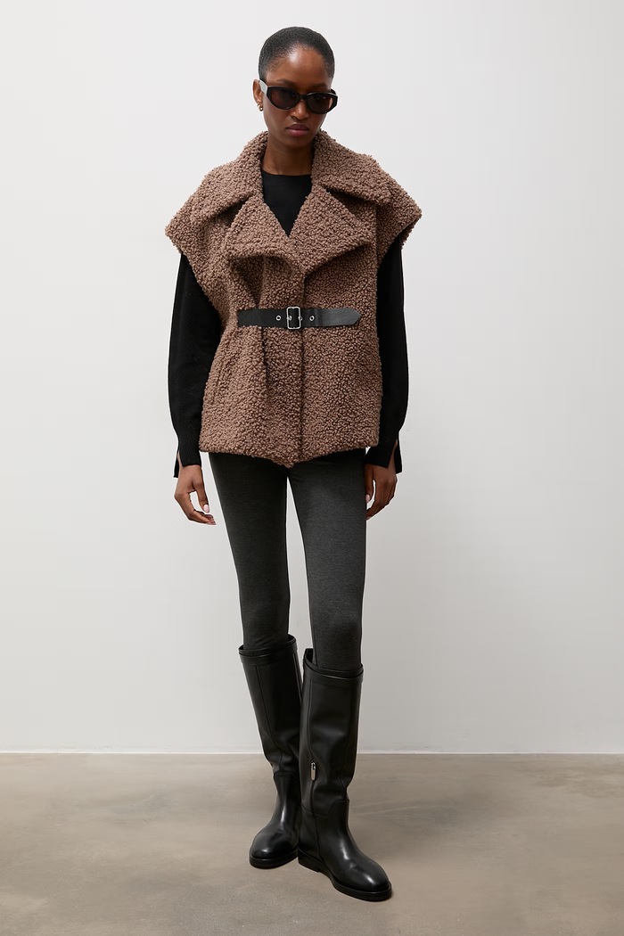 Answear.LAB Sweter damski wełniany DAN-105 czarny WA26