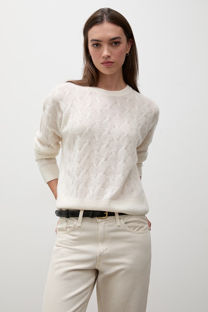 Sweter damski kaszmirowy Answear.LAB ZW25-822 beżowy