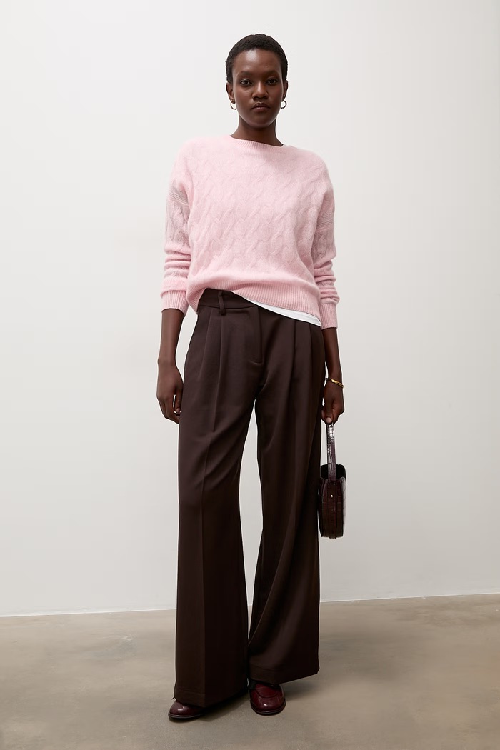 Answear.LAB Sweter damski kaszmirowy ZW25-822 różowy WA26