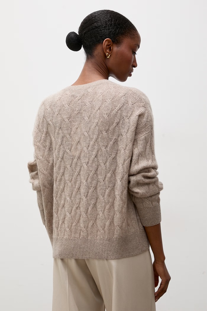 Odzież Answear.LAB Sweter damski kaszmirowy ZW25-822 beżowy