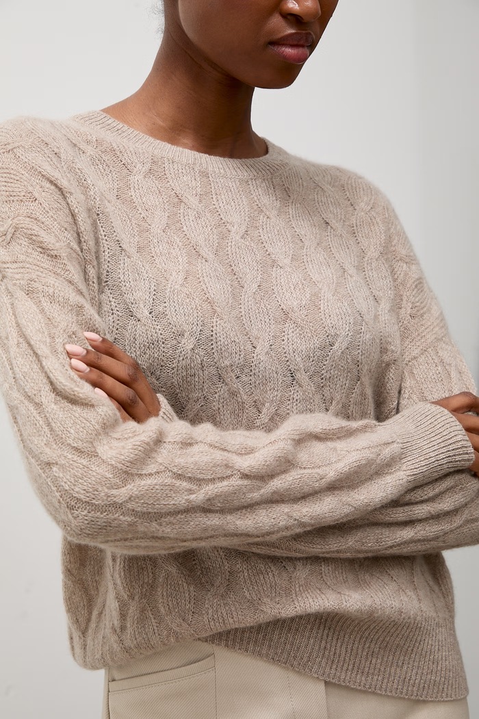 Sweter damski kaszmirowy Answear.LAB beżowy ZW25-822