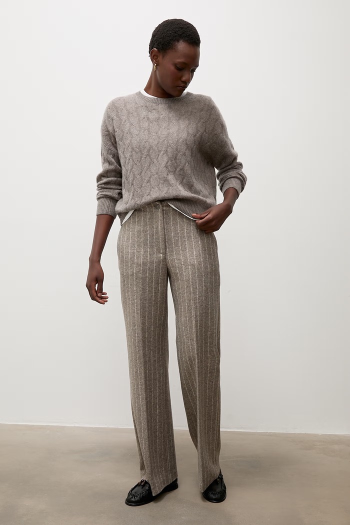 Answear.LAB Sweter damski kaszmirowy ZW25-822 brązowy WA26
