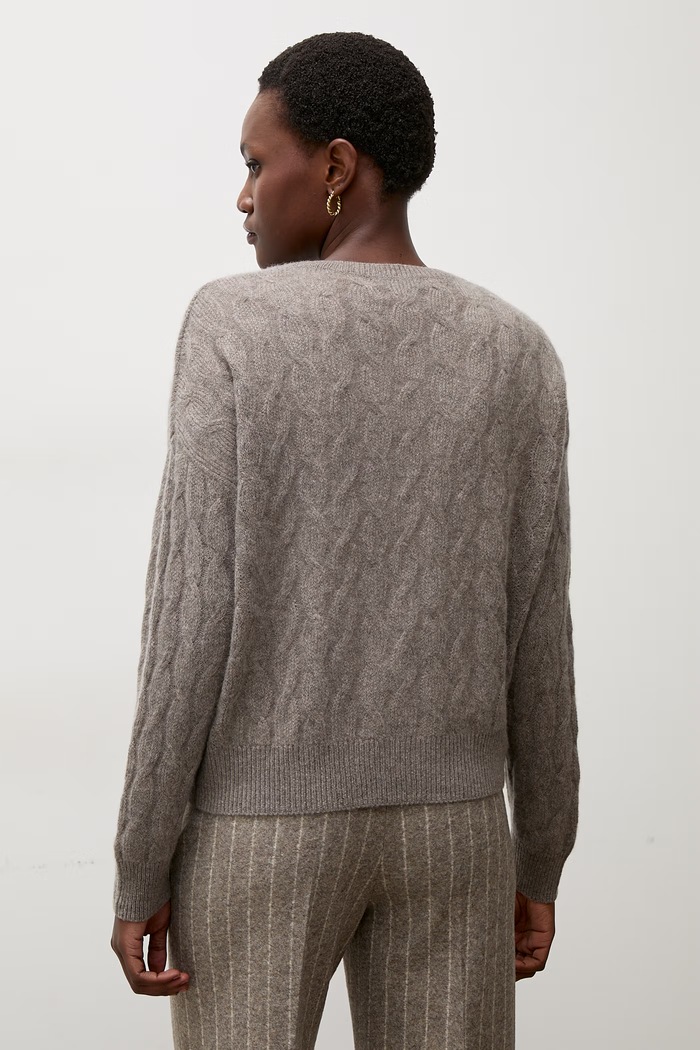 Odzież Answear.LAB Sweter damski kaszmirowy ZW25-822 brązowy