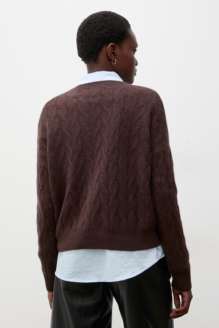 Odzież Answear.LAB Sweter damski kaszmirowy ZW25-822 brązowy