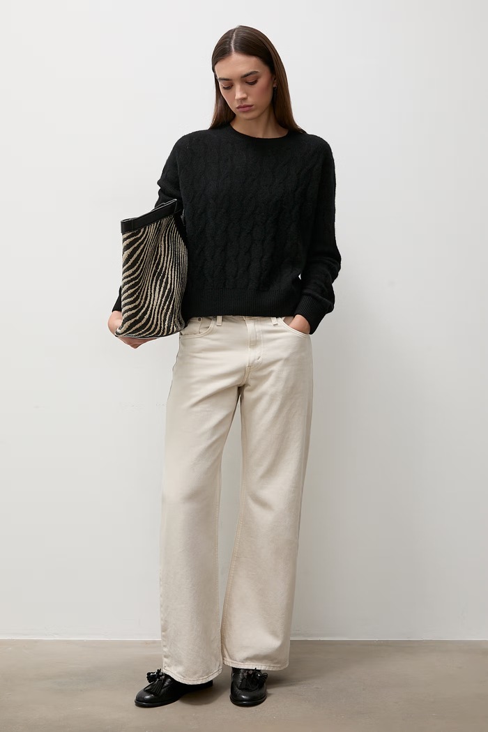 Answear.LAB Sweter damski kaszmirowy ZW25-822 czarny WA26