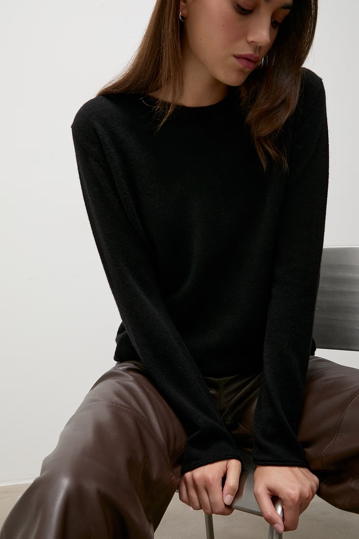 Sweter damski wełniany Answear.LAB czarny ZW25-813