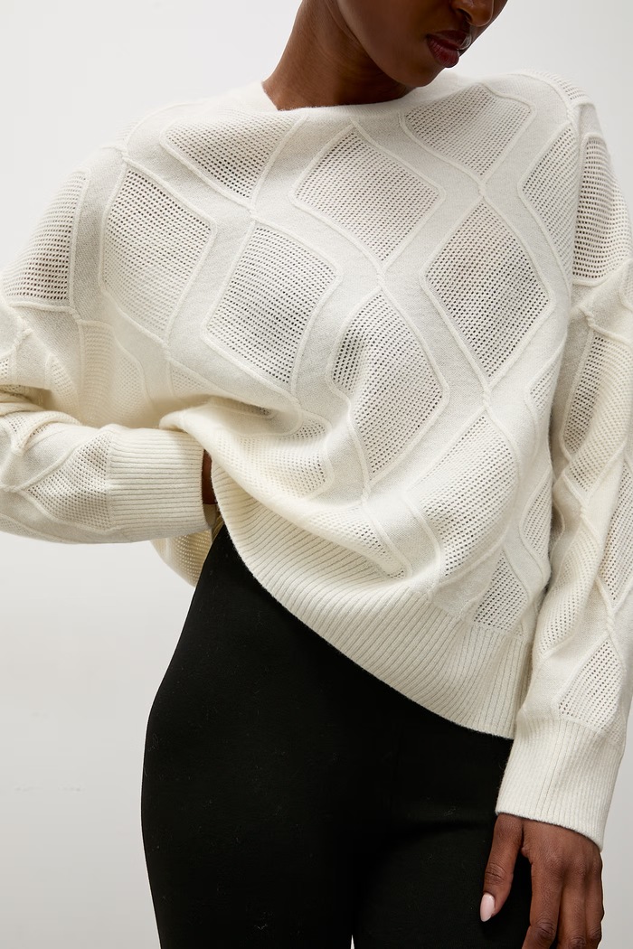 Answear.LAB Sweter damski wełniany beżowy ZW25-829