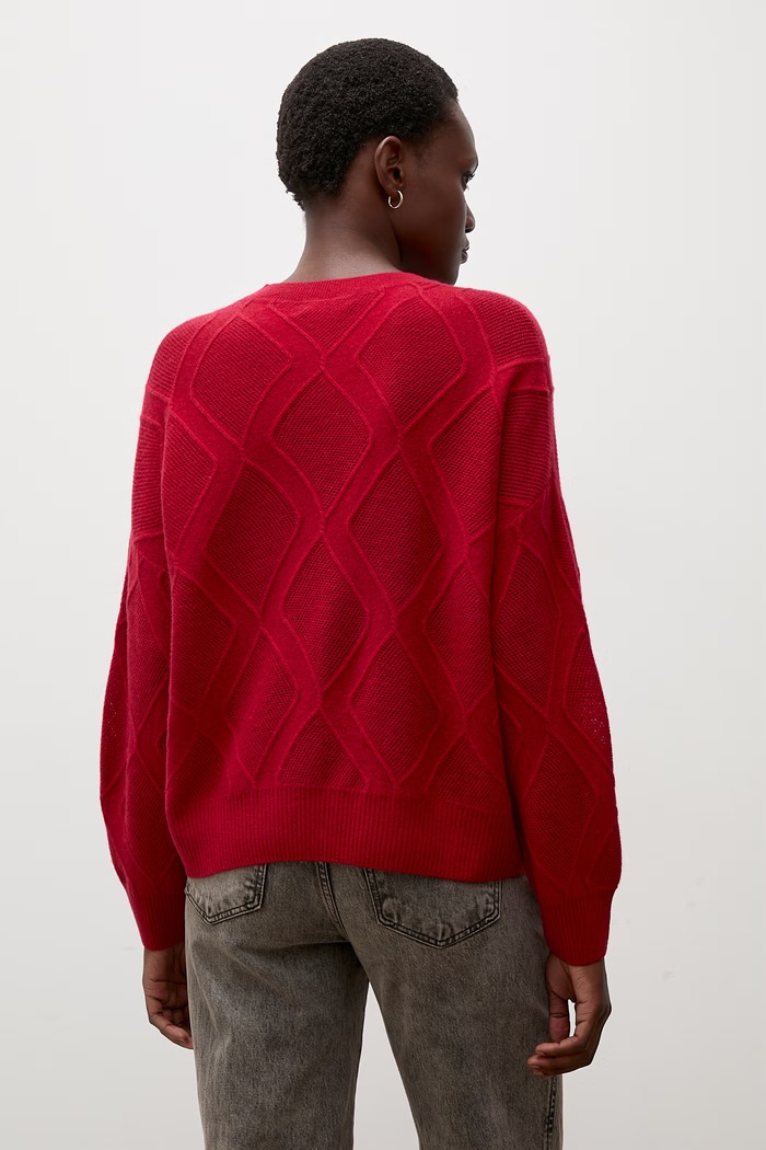 Odzież Answear.LAB Sweter damski wełniany ZW25-829 czerwony