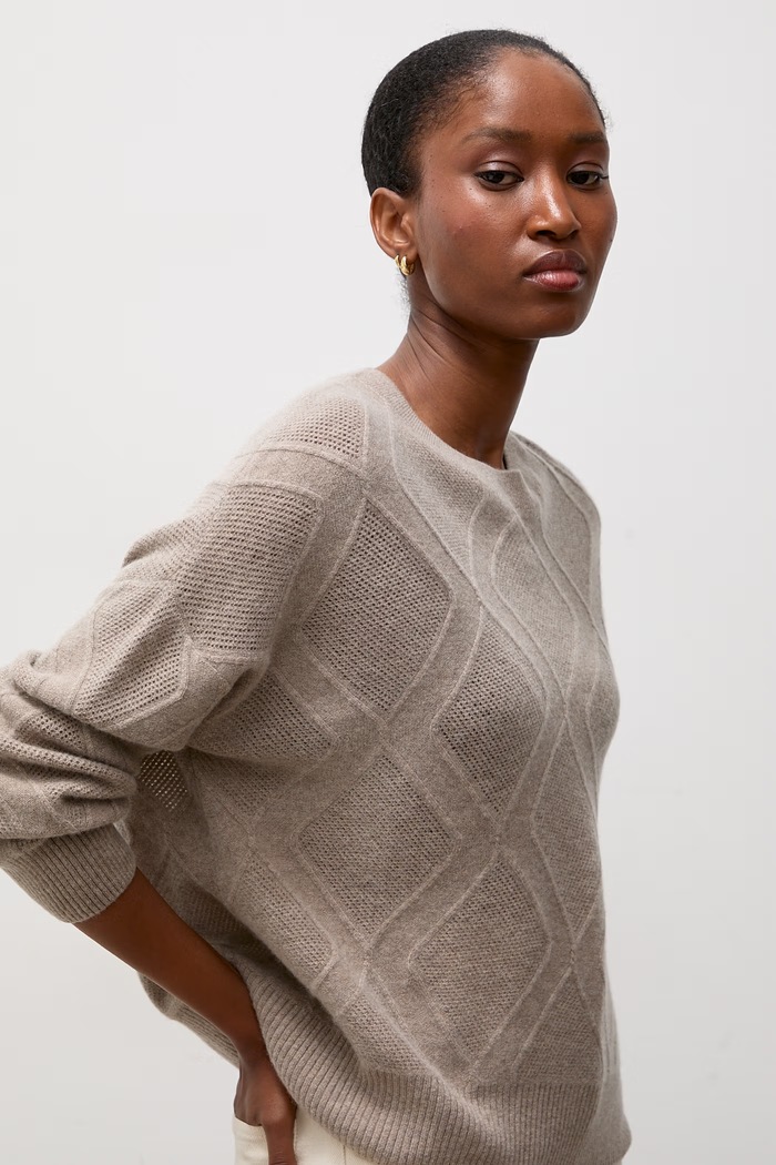Sweter damski wełniany Answear.LAB ZW25-829 beżowy