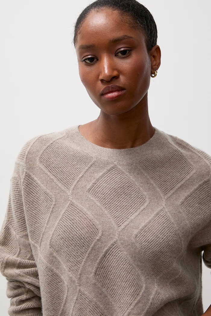 Sweter damski wełniany Answear.LAB beżowy ZW25-829