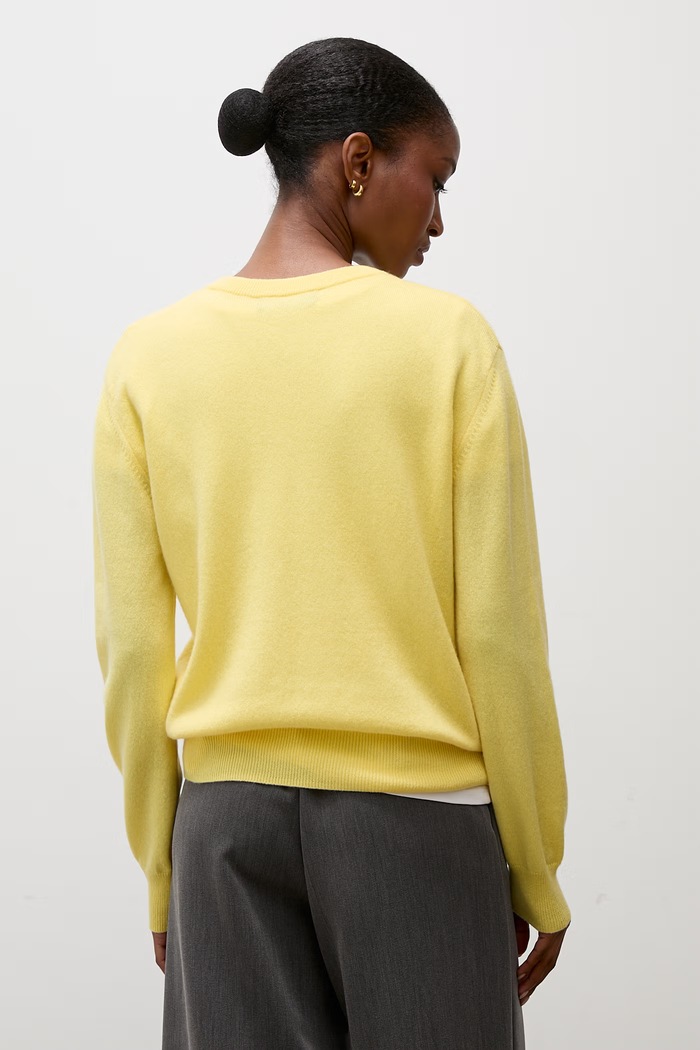 Odzież Answear.LAB Sweter damski wełniany ZW23-278 żółty