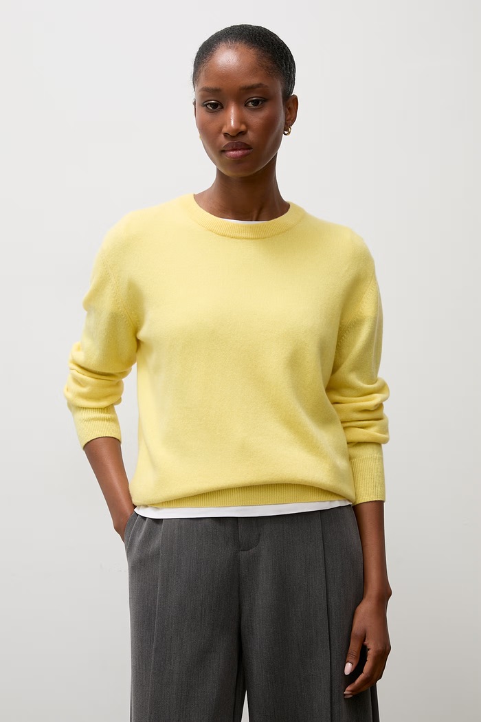 Sweter damski wełniany Answear.LAB ZW23-278 żółty