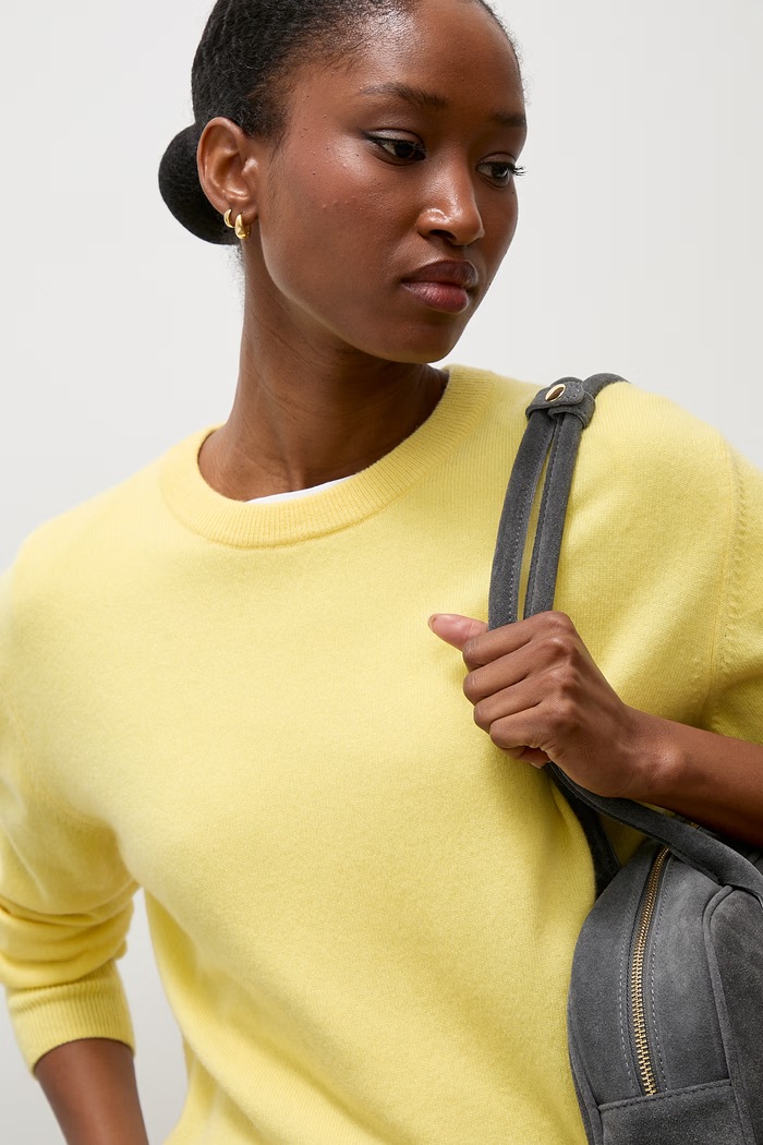 Sweter damski wełniany Answear.LAB żółty ZW23-278