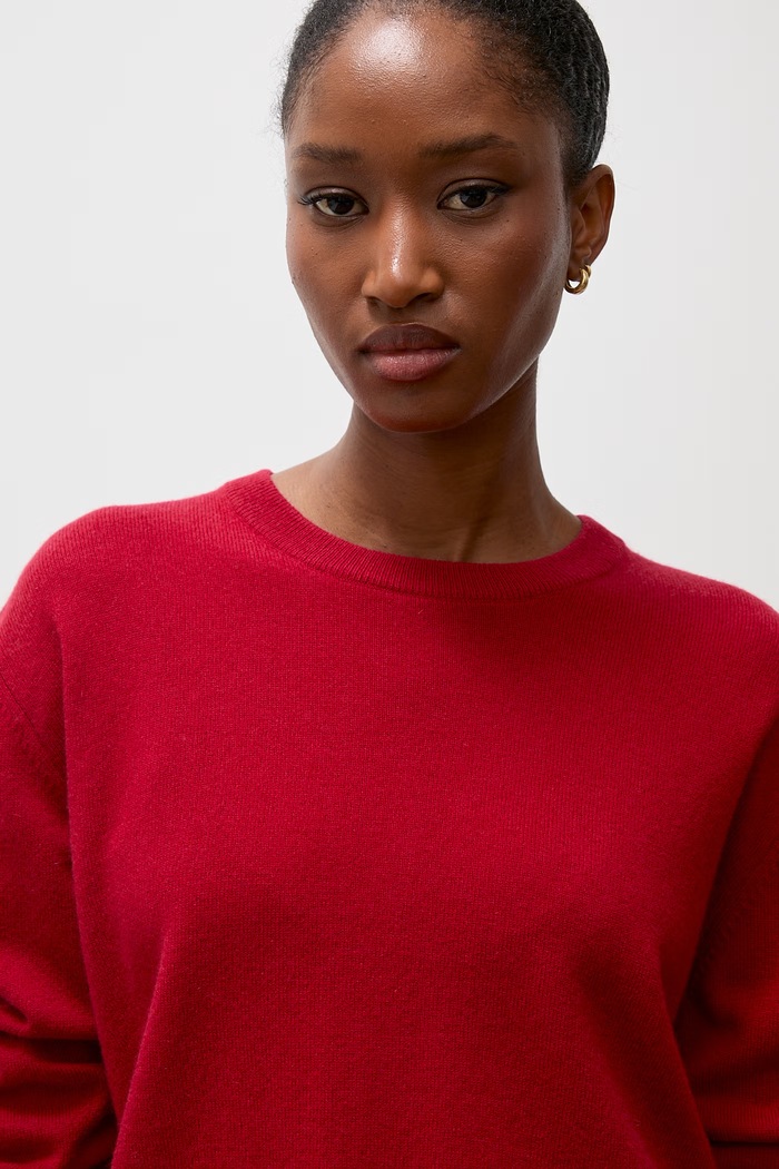 Sweter damski wełniany Answear.LAB czerwony ZW23-278