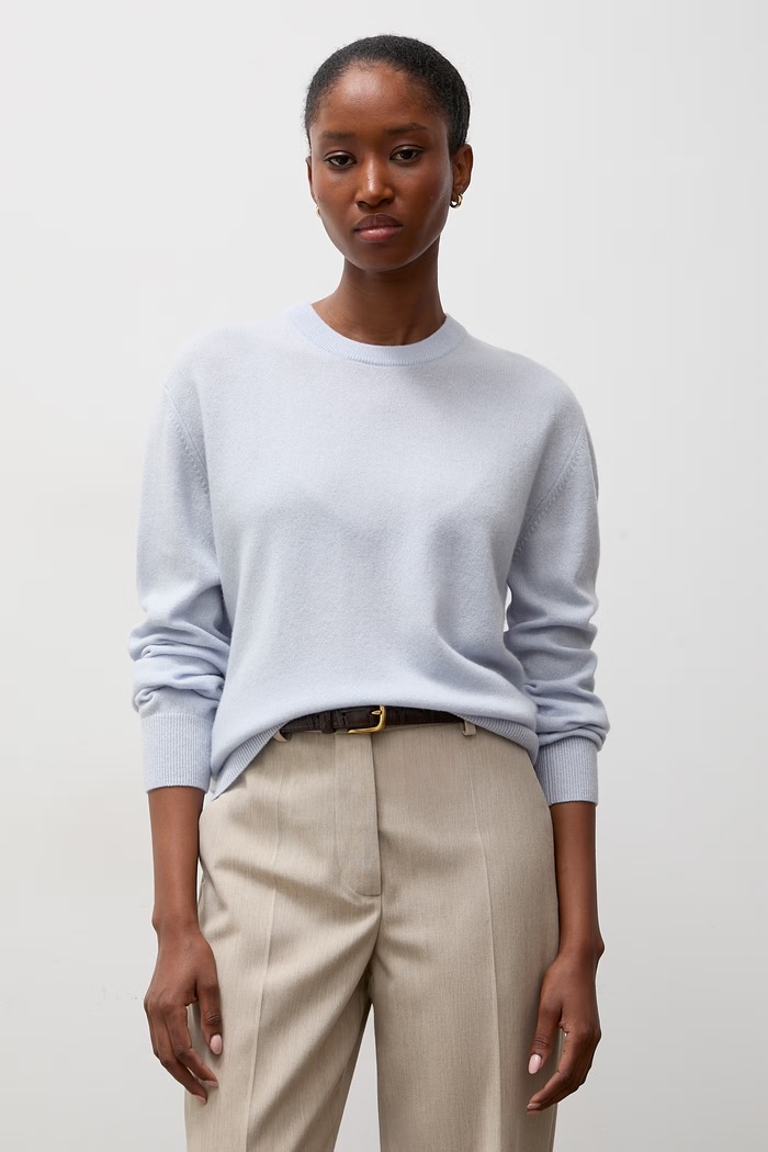 Sweter damski wełniany Answear.LAB ZW23-278 niebieski