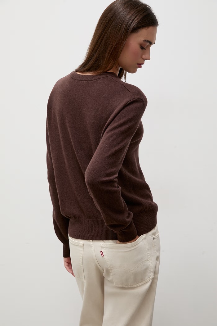 Odzież Answear.LAB Sweter damski wełniany ZW23-278 brązowy