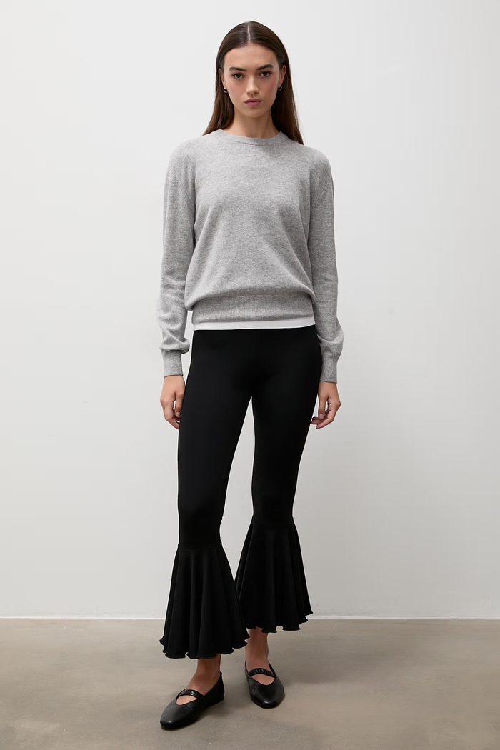 Answear.LAB Sweter damski wełniany ZW23-278 szary WA26
