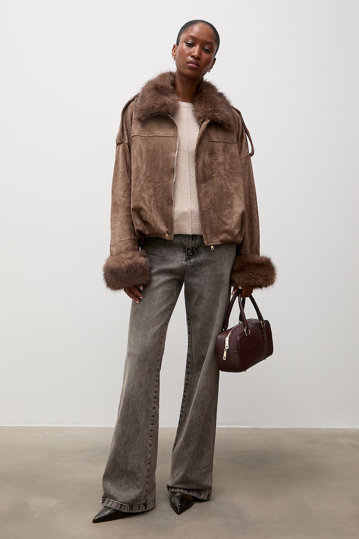Answear.LAB Sweter damski z kaszmirem ZW21322 beżowy WA26