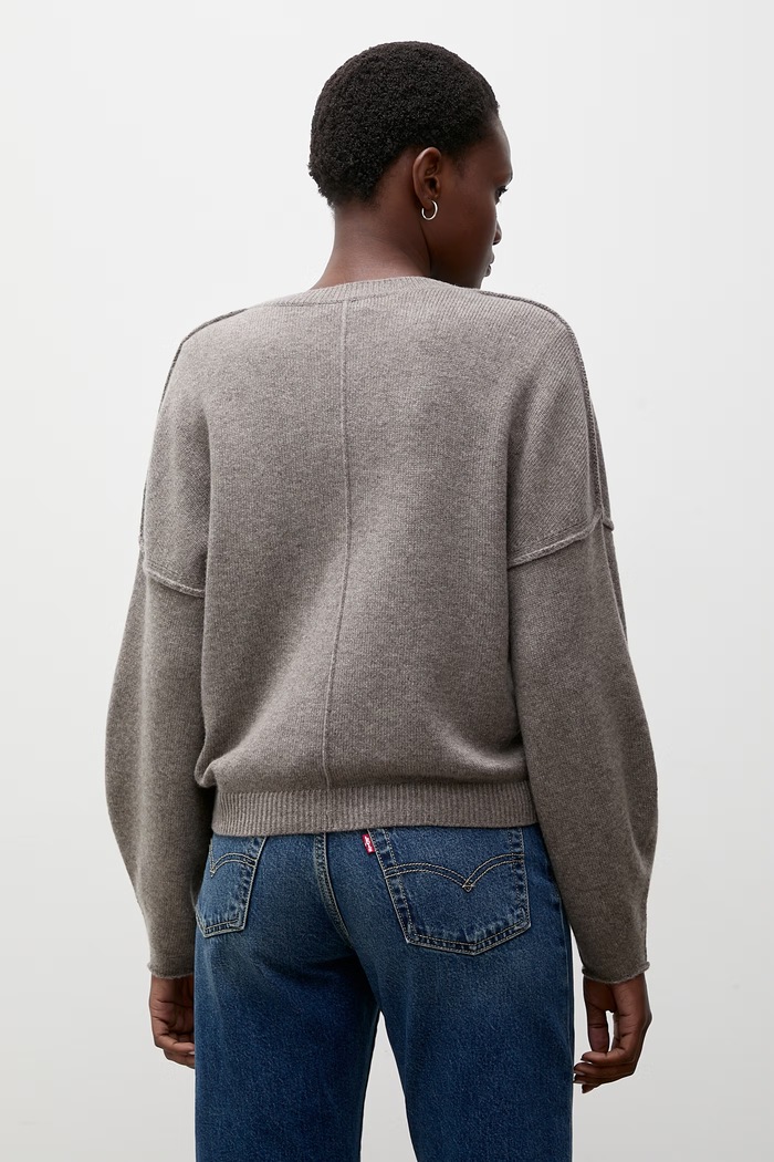 Odzież Answear.LAB Sweter damski z kaszmirem ZW21322 brązowy
