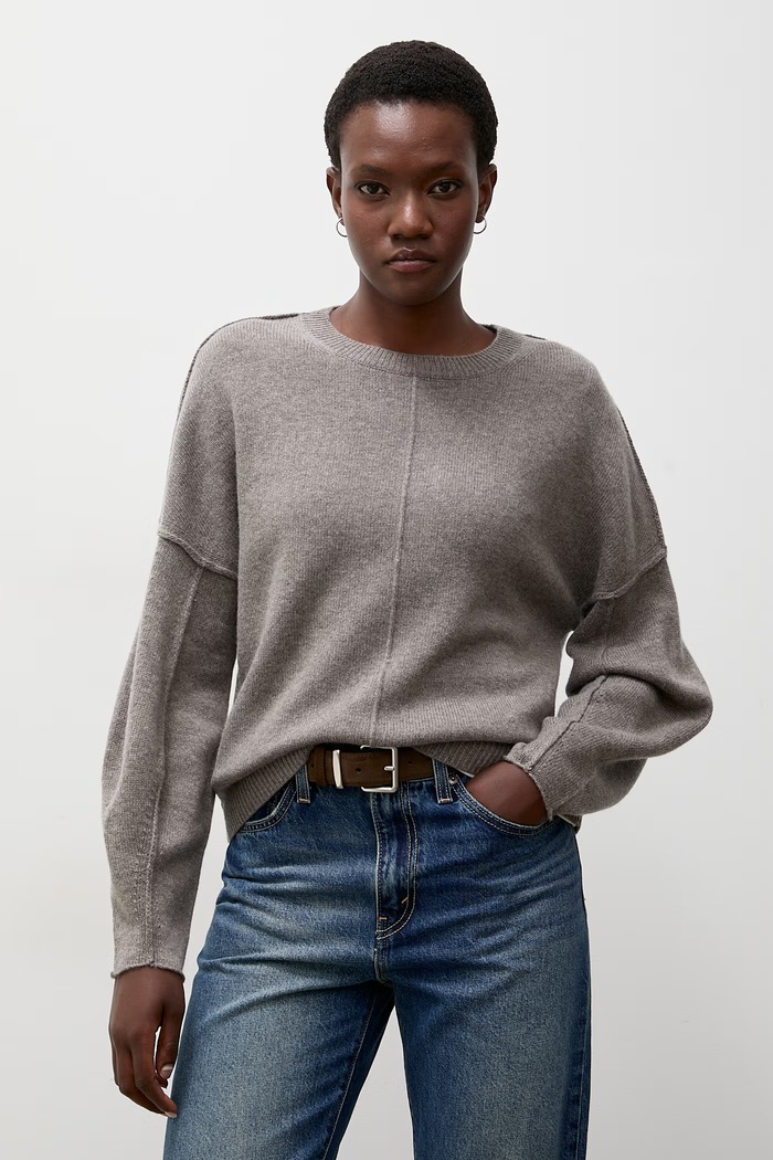 Sweter damski z kaszmirem Answear.LAB brązowy ZW21322