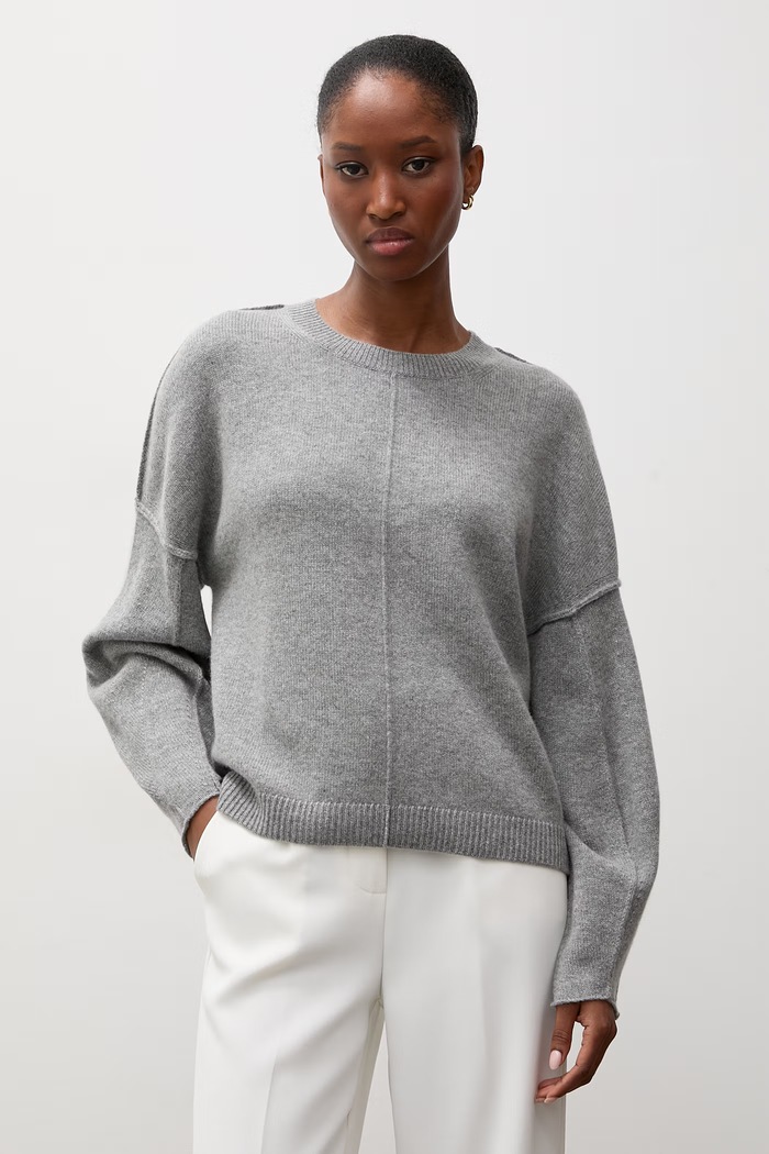 Odzież Answear.LAB Sweter damski z kaszmirem ZW21322 szary