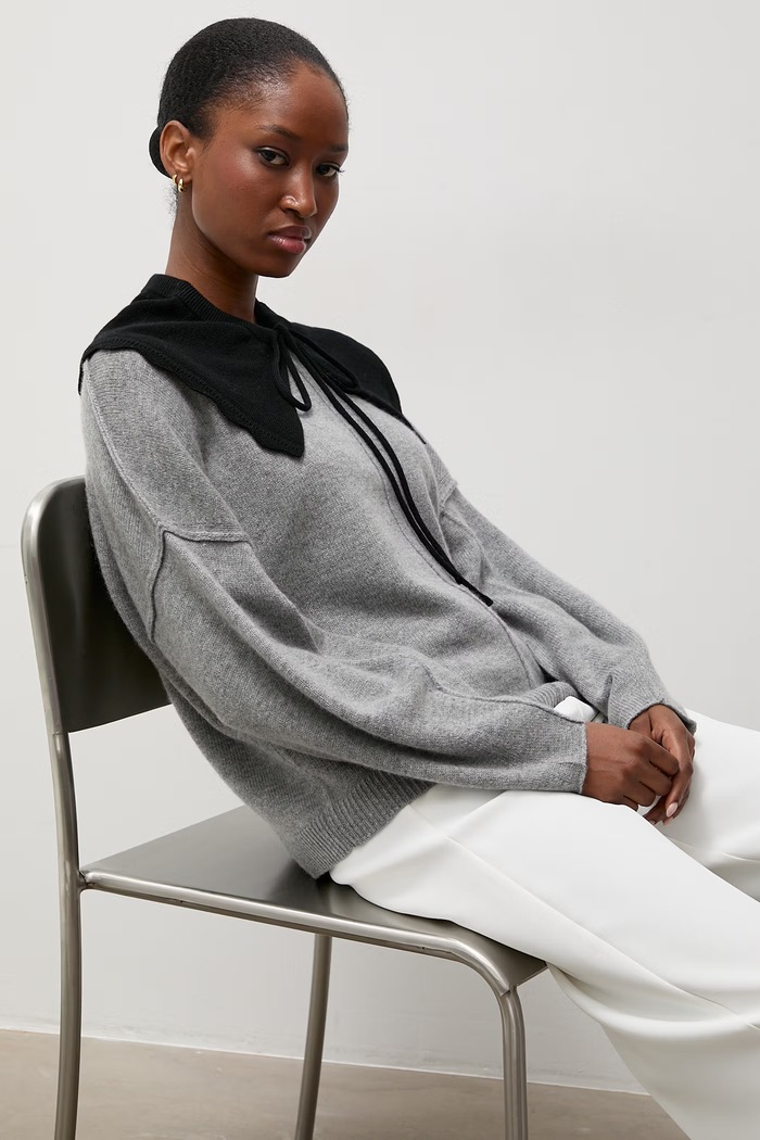 Sweter damski z kaszmirem Answear.LAB ZW21322 szary