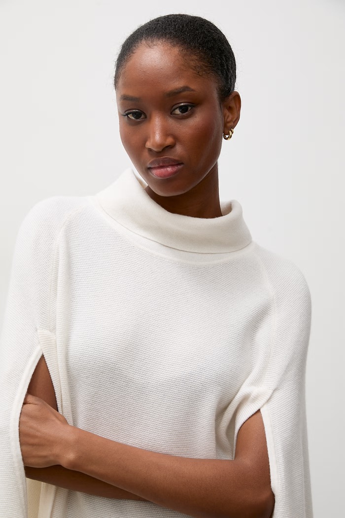 Poncho damskie wełniane Answear.LAB ZPJ2424 beżowy