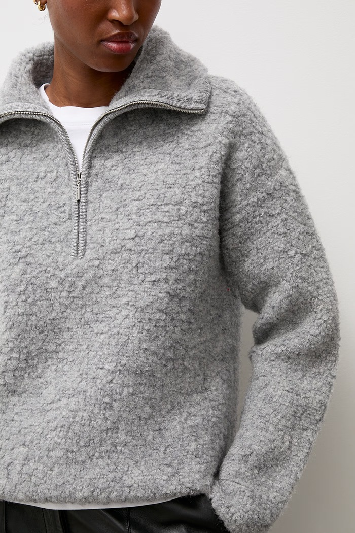 Sweter damski wełniany Answear.LAB szary CJF2979.fjk