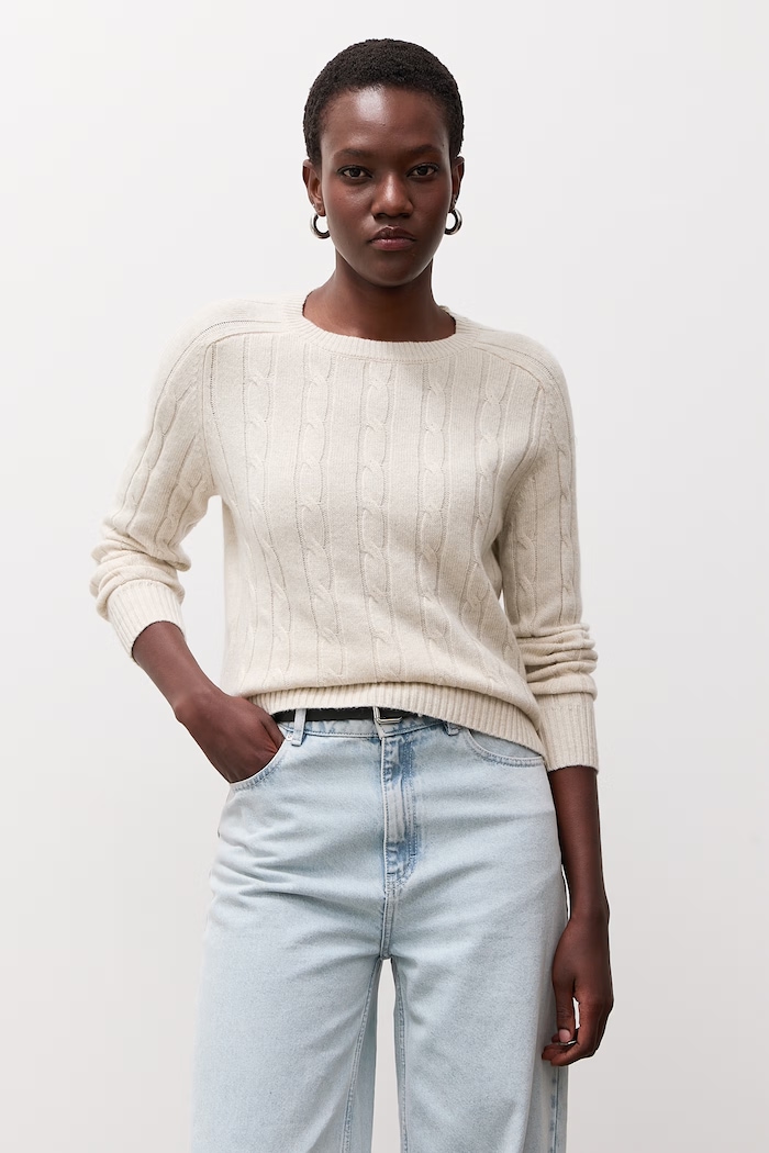 Sweter damski z wełną Answear.LAB FF2988.fjk beżowy