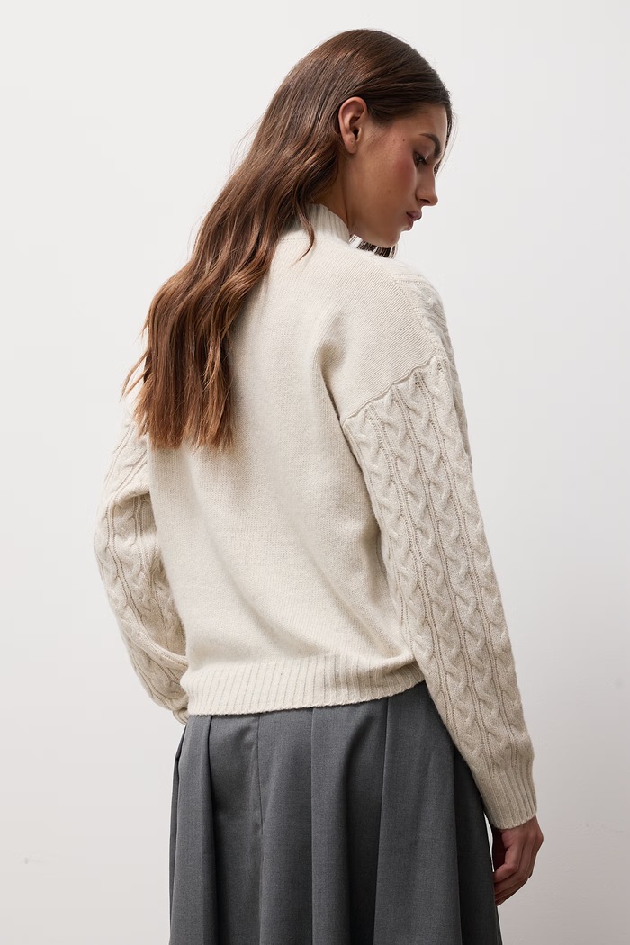 Odzież Answear.LAB Sweter damski z wełną WF2990.fjk beżowy
