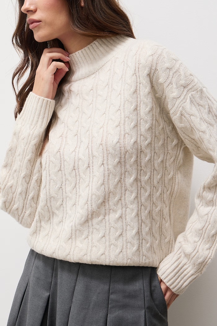 Sweter damski z wełną Answear.LAB WF2990.fjk beżowy