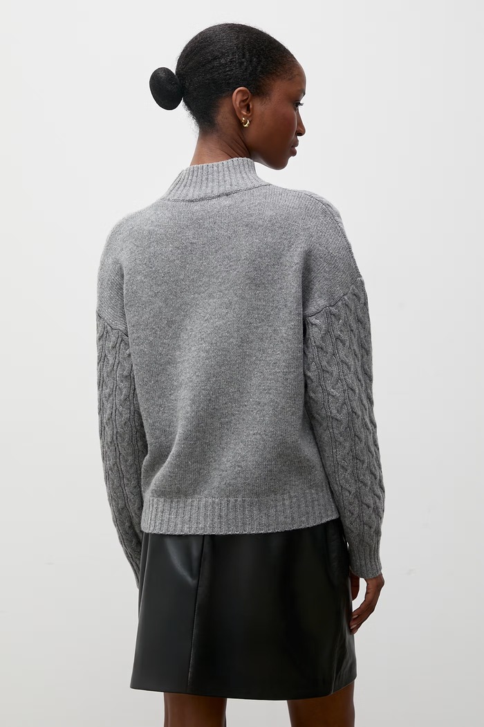 Odzież Answear.LAB Sweter damski z wełną WF2990.fjk szary