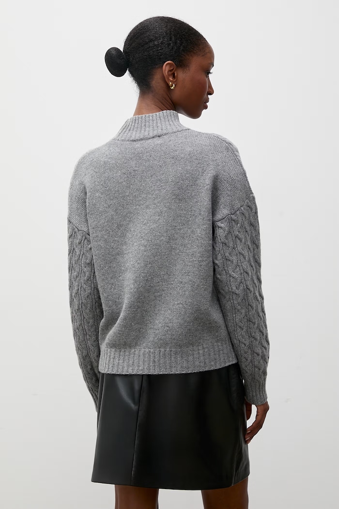 Odzież Answear.LAB Sweter damski z wełną WF2990.fjk szary