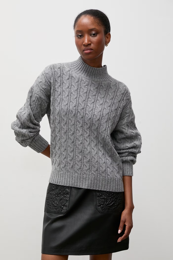 Sweter damski z wełną Answear.LAB WF2990.fjk szary