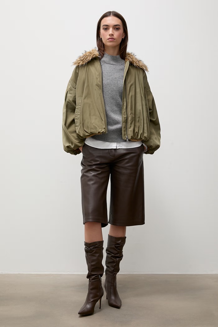Answear.LAB Sweter damski z wełną ASF2922.fjk szary WA26