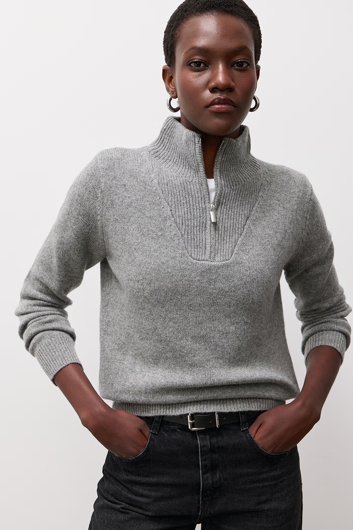 Sweter damski z wełną Answear.LAB CJF2976.fjk szary