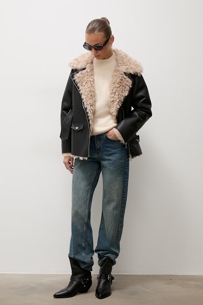 Answear.LAB sweter damski z wełną lu1171.frjr beżowy WA26