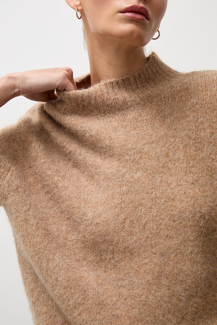 Sweter damski z wełną Answear.LAB brązowy lu1171.frjr