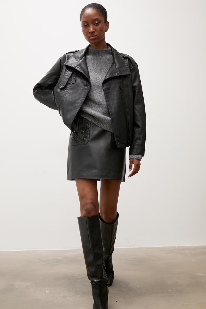 Answear.LAB Sweter damski z wełną lu1171.frjr szary WA26