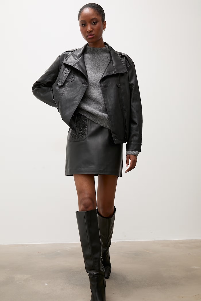 Answear.LAB Sweter damski z wełną lu1171.frjr szary WA26