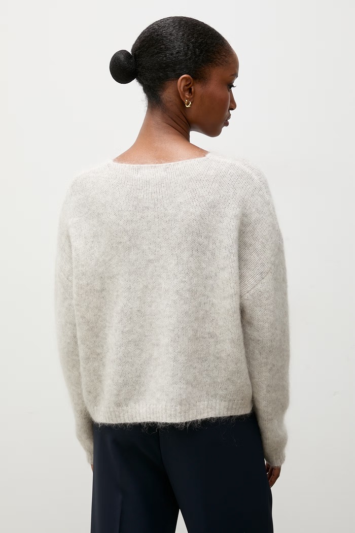 Odzież Answear.LAB Sweter damski z dodatkiem wełny lu1167Long.frjr szary