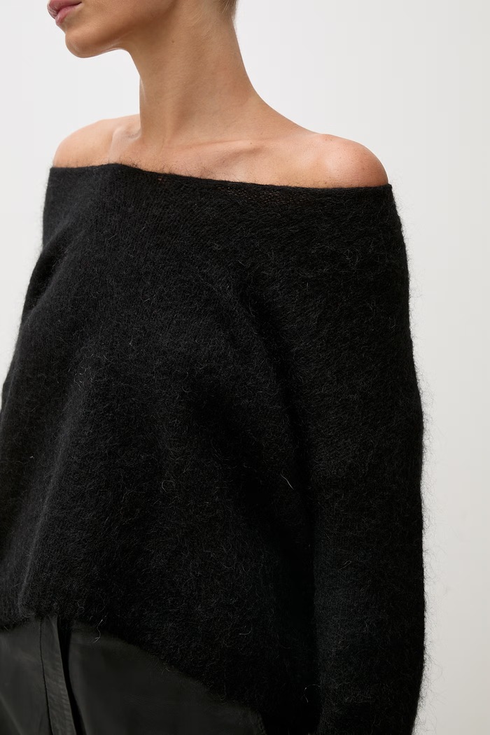 Answear.LAB sweter damski z dodatkiem wełny lu1167Long.frjr czarny