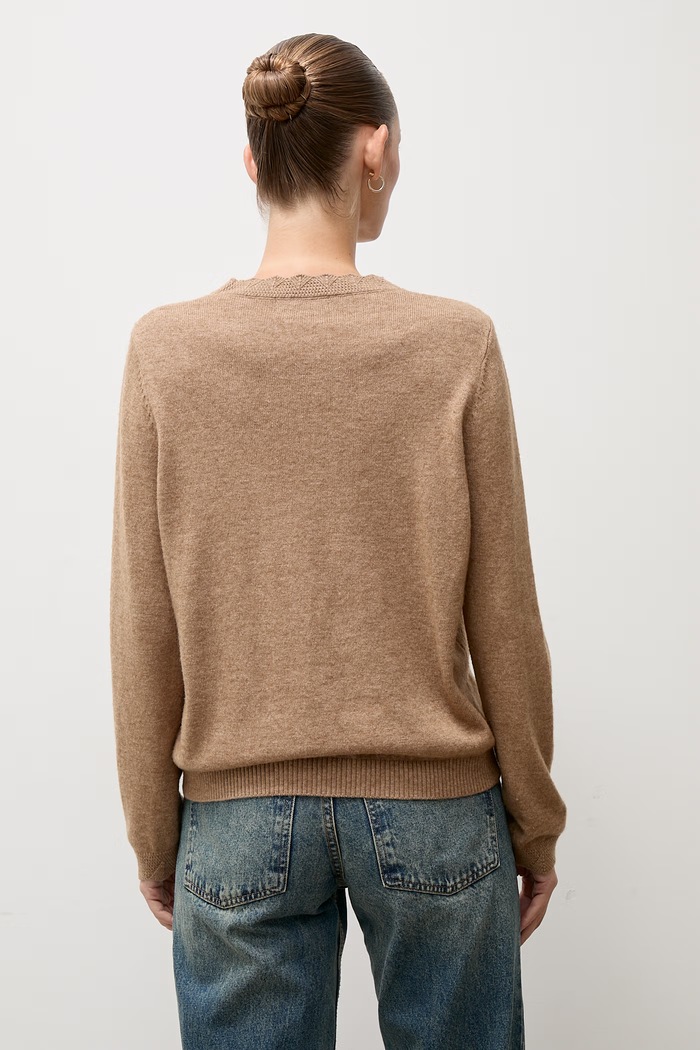 Odzież Answear.LAB Sweter damski z wełną 1304.frjr brązowy